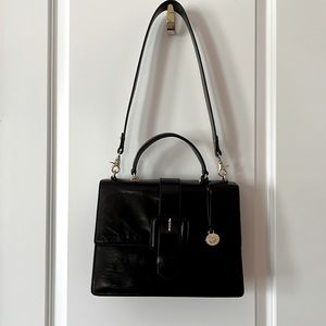 Brahmin Francine Medium Satchel Black